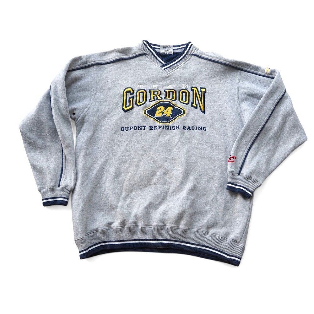 Chase Authentic Vintage Jeff Gordan #24 Pullover Sweatshirt Grey‎ Men's XL